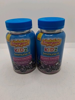 *READ* Emergen-C Kidz Vitamins Immune+ Gummy Elderberry 44ct