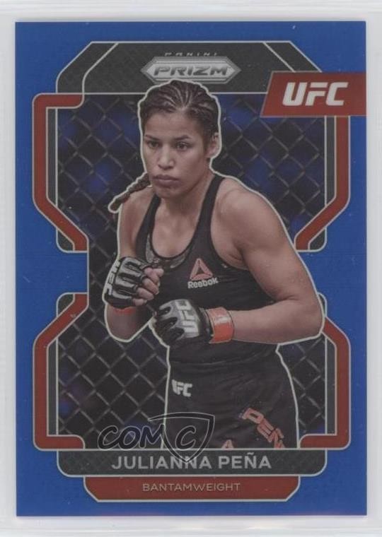 2022 Panini Prizm UFC Blue Prizm 2/199 Julianna Pena #146 g9j