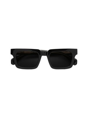 Gast Not Common Sonnenbrille Schwarz Schwarz NC01 Graue Gläser 49/22 - Neu