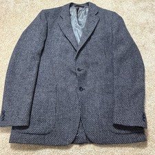 VTG Christian Dior Monsieur Blazer Men  s 100 Wool Herringbone 42R Made in USA