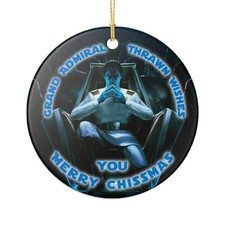 Grand Admiral Thrawn Merry Chissmas 3" Ceramic Christmas Ornament Made in the US