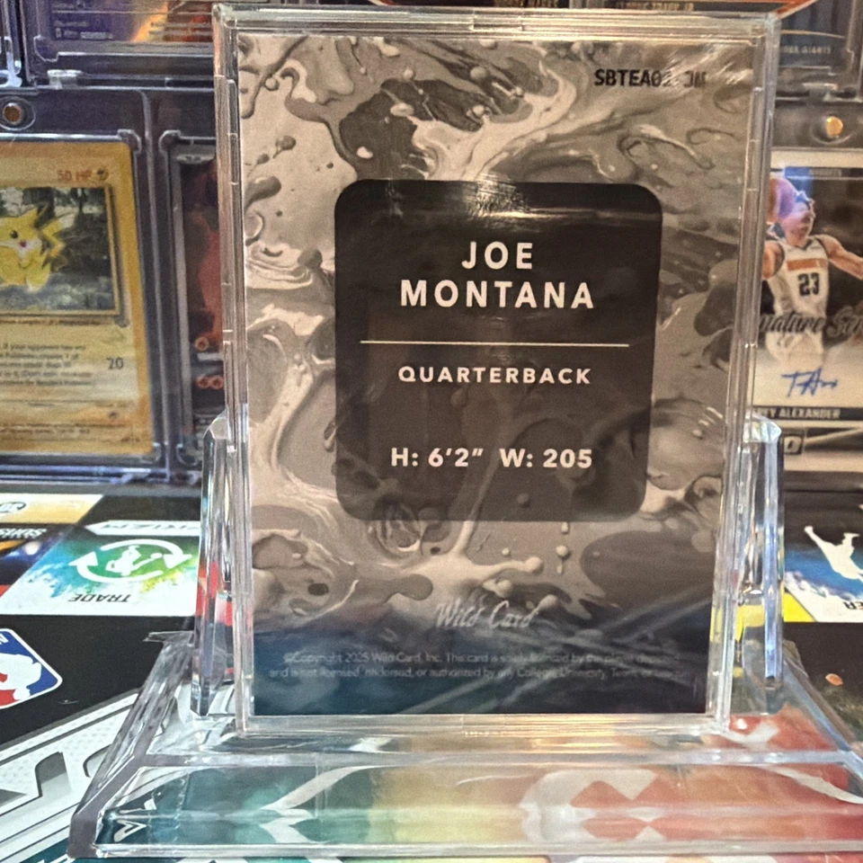 2025 Joe Montana Wildcard SPLAT 5/10 San Francisco 49ers - Изображение 2 из 2