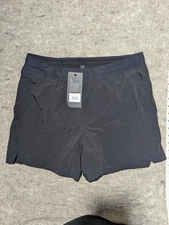NWT Ten Thousand Set Black Shorts Mens LARGE Lined 5"