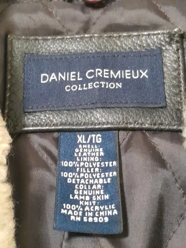 Chaqueta Bomber Daniel Cremieux Collection Cuero Hombre’s Talla XL Genuina  Foto 4 de 4