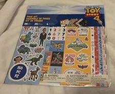 Disney Toy Story 4 150-Piece Scrapbook Page Kit Stickers, Die-Cuts, and Pages