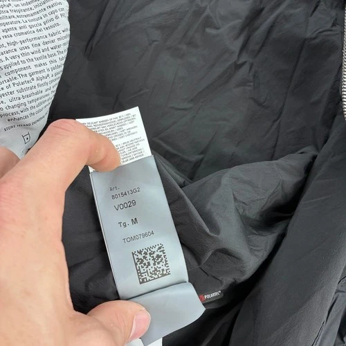 Stone Island Stellina Jacket Mens M Black Skin Touch Nylon-TC Polartec Alpha image 7