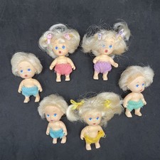 Vintage 1990 Tyco Quints Baby Babies Lot Of 6 Cloth Diaper (K8)