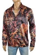 Versace Men s Medusa Baroque Print Shirt,  Si...