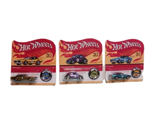 Hot Wheels 50th anniversary Redline - Lot Of 3 Cars