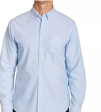 Lands' End Oxford Shirt Men's Traditional Fit Medium Blue NWT