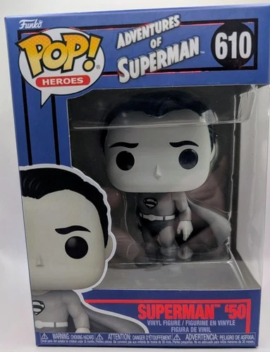SUPERMAN '50 - Adventures of Superman Funko POP! #610 Vinyl Figure + Protector