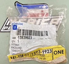 New Genuine GM 15939923 Fitting, P/S Gear Outlet Pipe