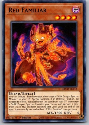 Red Familiar ETCO-EN016 Common / Short Print Eternity Code Yu-Gi-Oh Near Mint