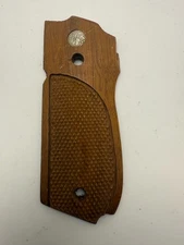 Smith & Wesson S&W Model 39 Factory Wood Grip Set: Original OEM LEFT SIDE - READ