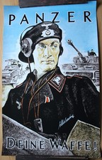 Panzer, Deine Waffe! - Tiger Plakat mit Signatur Otto Carius Original!