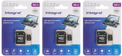 3Pack 32GB Micro SD Card SDHC Memory Card For Phone Camera Drone Raspberry Pi
