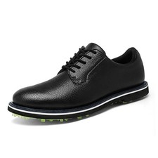 Men Leather Golf Shoes Anti Slip Outsole Waterproof Outdoor Training Sneakers