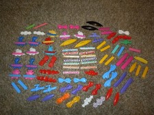 Lot 86 Vintage 1980s Plastic Kids Barrettes Goody Animal Hair Clips Snap Tight