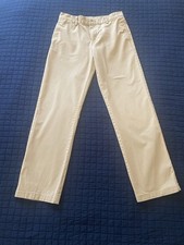 Polo Ralph Lauren Youth Teen Boys Beige Khaki Flat Front Pants, Size 14