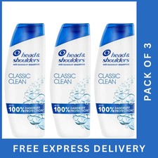 Head & Shoulders Classic Clean Shampoo 400ml Pack of 3 16.77 per litre