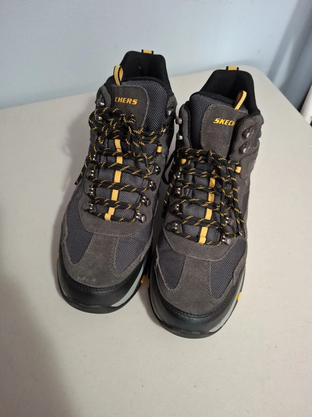 Skechers Men's Relment Pelmo Hiking Boots Gray Size 10