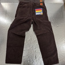 Empyre Brown Corduroy Pants Mens Size 36 Loose Fit Skater Baggy Y2K Streetwear