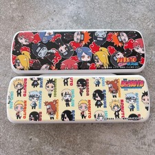 Naruto Boruto Plastic Pencil Case Character Design 18.5cm Used