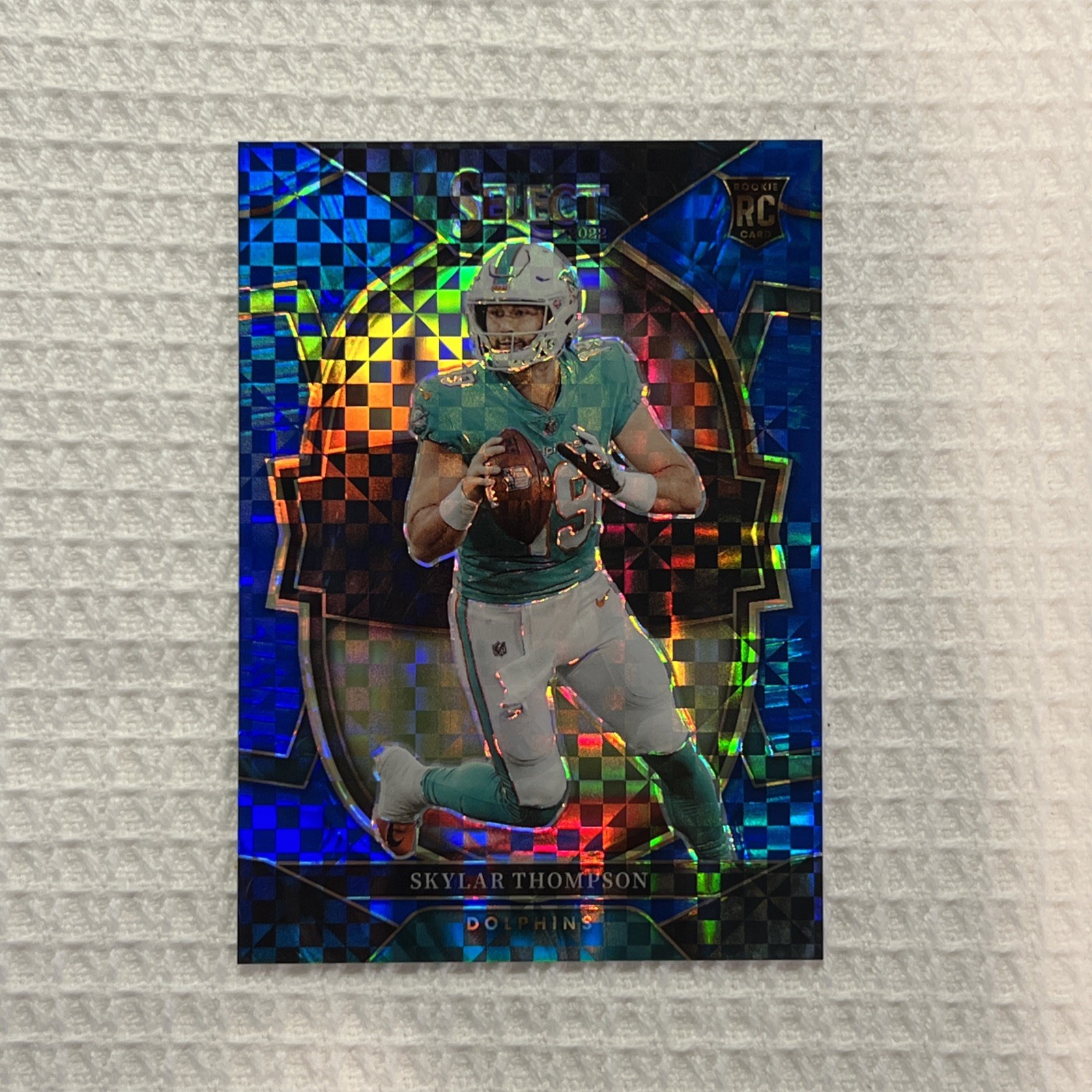 2022 Panini Select Concourse /199 Blue Prizm Skylar Thompson #96 Rookie Dolphins