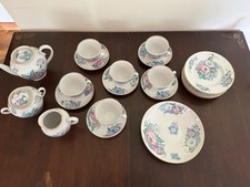 Lomonosov Floral Russian Tea Set