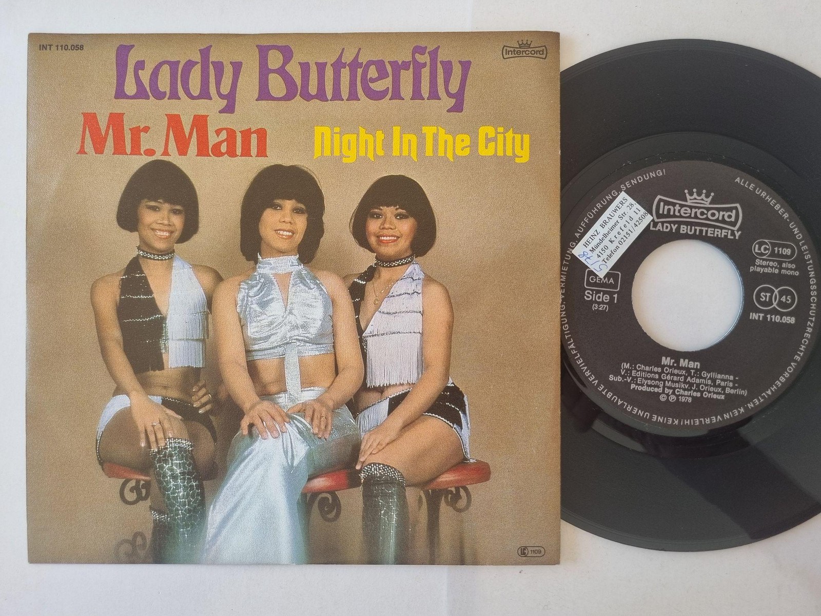 Lady Butterfly - Mr. Man 7'' Vinyl Germany