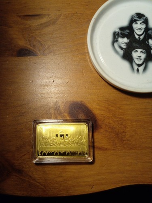 #ad The Last Supper Troy Gold Bullion Bar 61% gold in Case With Serial Number Inc GBP 18.00