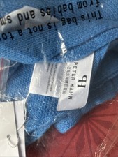 Schal Naturmoden Peter Hahn Damen Blau 💯 Kaschmir Frauenschal Neu OVP NP59€