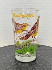 Vintage Boscul Peanut Butter Glass Tumbler Meadowlark