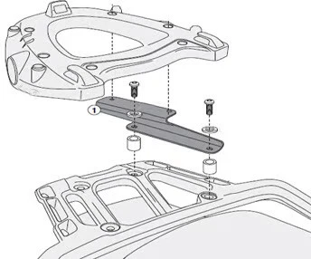 GIVI SR6403 TOP CASE HERRAJES 270-6214 Foto 2 de 4