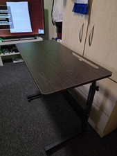 Adjustable Computer Desk with Metal Frame Compact Home Office Table (80 × 40 cm)