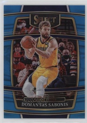 2021 Panini Select Concourse Light Blue Prizm 247/299 Domantas Sabonis #73 ms9