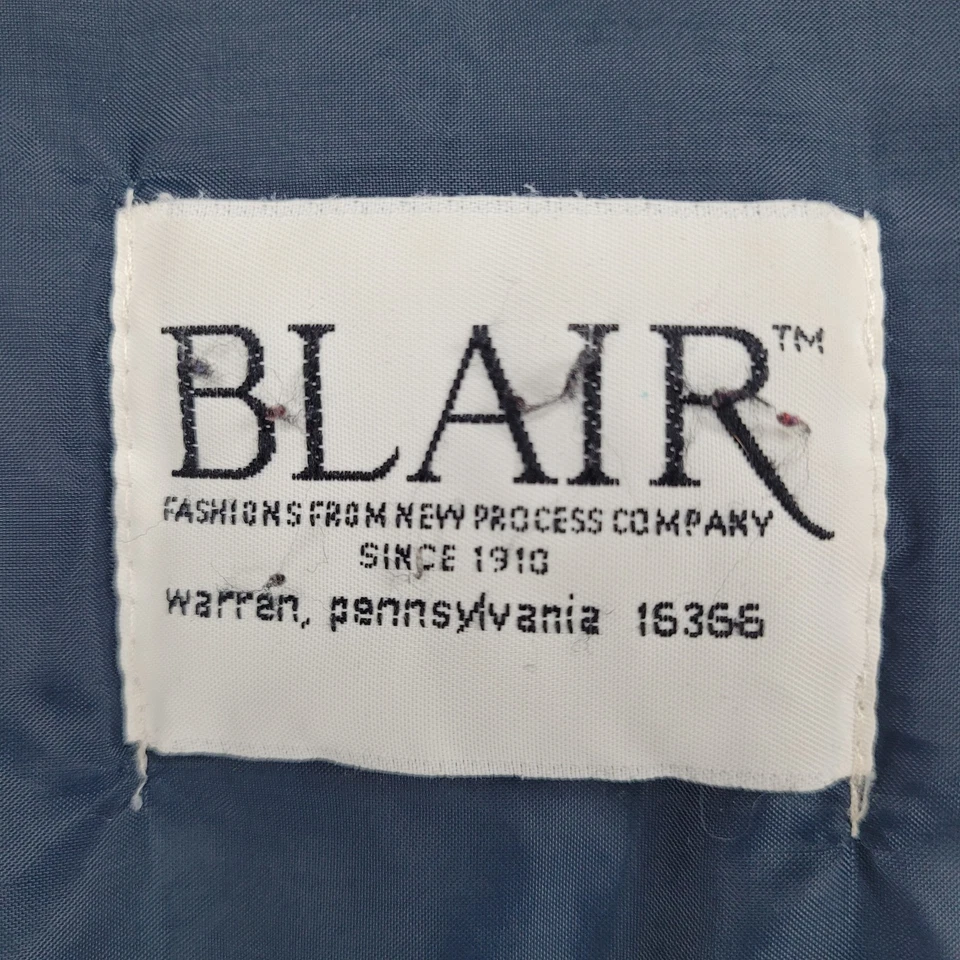Chaqueta de Colección Blair Azul Aislante Cremallera y Presión Ropa de Trabajo Utilitaria Hecha en EE. UU. Talla XL Foto 3 de 4