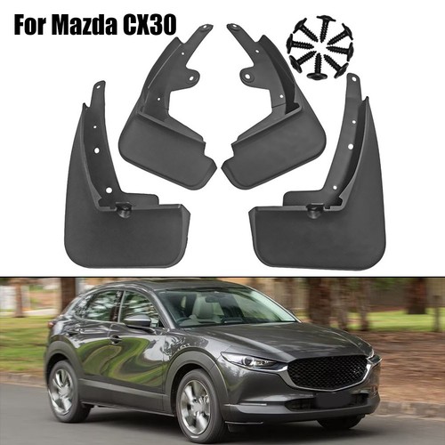 4 Pcs Mudguards Fit for Mazda CX30 2020 2023 Tough Mudflaps for Tire Defense - Picture 2 of 11