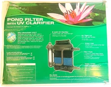 TotalPond Complete Pond Filter with UV Clarifier Black 15.16 x 9.06 x 13.11 in