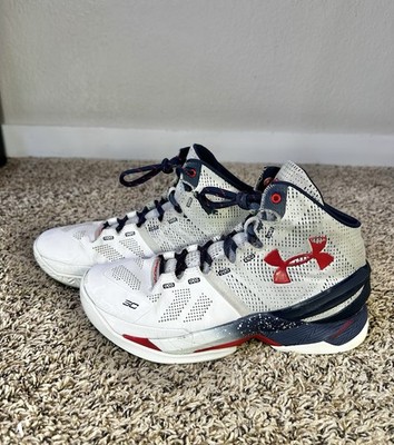 Under Armour Curry 2 USA Olympic Basketball White 1259007-105 Men s Size 8.5