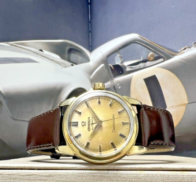 Vintage Omega SEAMASTER  14k Gold Automatic 31.5mm Men's Dress Watch c. 1958