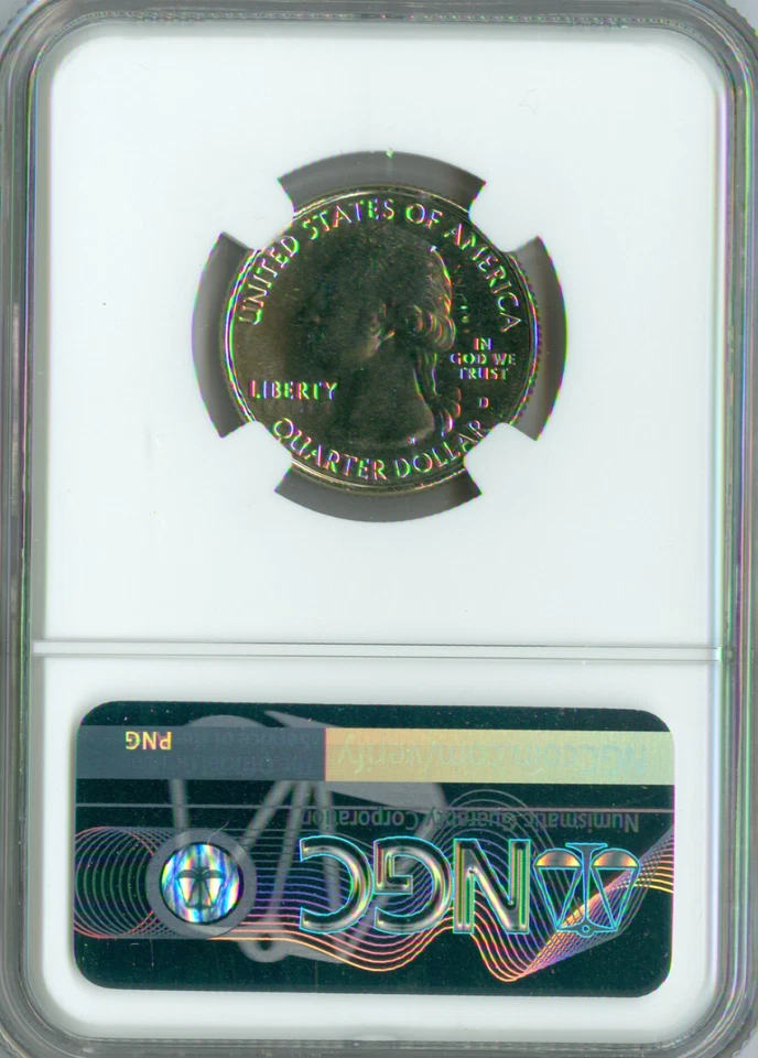 2017 D ELLIS ISLAND QUARTER NGC MS67 MAC PL PQ 2nd FINEST SPOTLESS  .  - Image 4 of 4