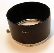Minolta D57KD Metal Lens Hood Shade 55mm for Auto 100/3.5 135/2.8- genuine OEM