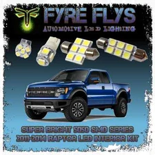 11 White LED interior lights package for 2009-2014 Ford Raptor 5050 SMD FS2CR5