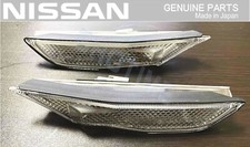 Nissan Genuine R35 Gtr Skyline Front Bumper Side Corner Lamp Light Lens Set Jdm