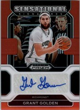 2022-23 Prizm Draft Sensational Signatures Prizms Red 23 Grant Golden Auto/199