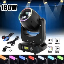 180W LED Beam Moving Head Stage Lighting DMX512 8Prsim 15Gobos 13Colors DJ Light