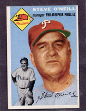 1954 Topps Set-Break #127 Steve O'Neill Mg NR-MINT *JAYSACE*