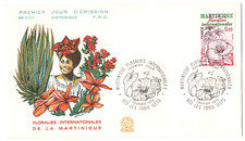 ENVELOPPE 1 ER JOUR FDC Martinique Floralies Internationales - 1979. YT 2035.