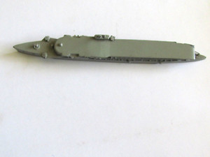 WWII BRITSH ROYAL NAVY AIRCRAFT CARRIER HMS FURIOUS RECOG. MODEL BY COMET 7"